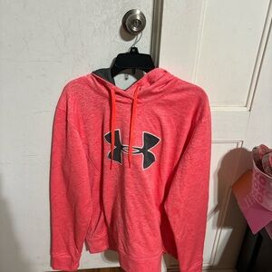 Under Armour Coral Hoodie with Black Logo